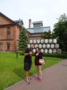 Saori et Simon à la Sapporo Brewery